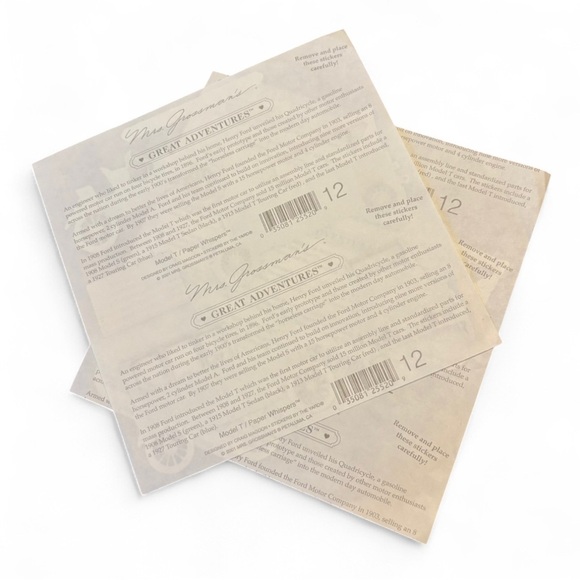 Vintage Mrs. Grossman Misc. Scrapbook Sticker Lot Travel Birthday Auto - Picture 9 of 11